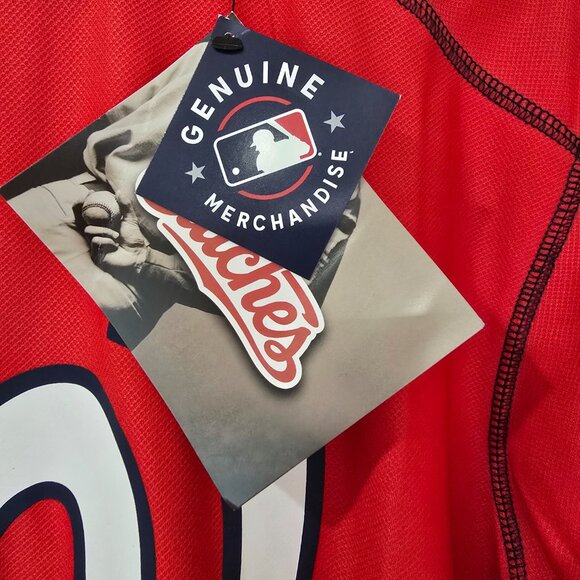 Washington Senators Men's Stitches Short Sleeve T-Shirt Polyester Red Sz Med NWT - Picture 3 of 6